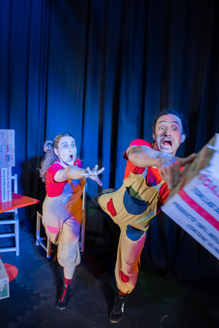 Nino y Luli en escena